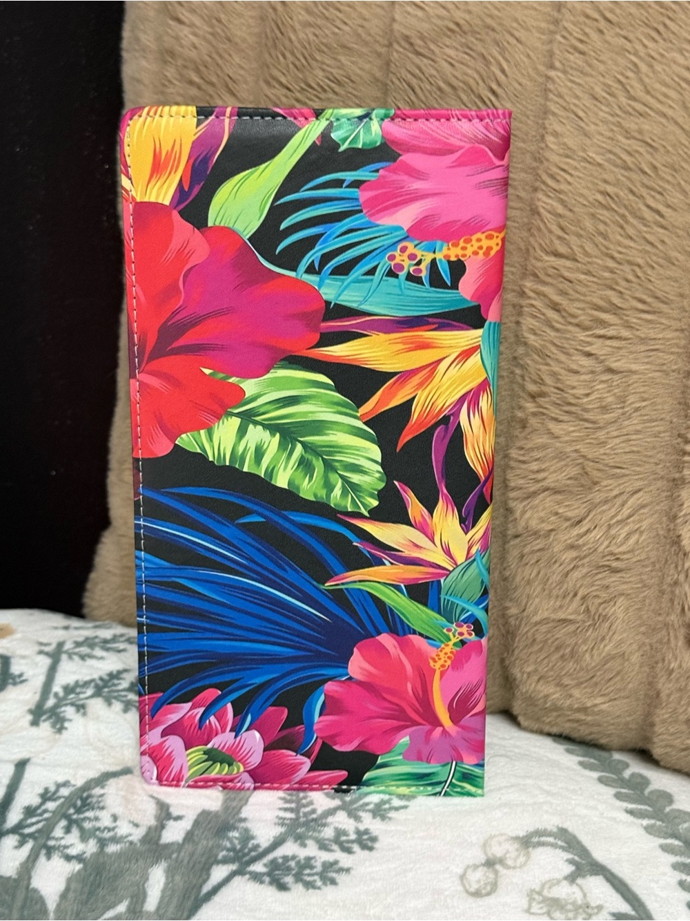 🌺 Vibrant Tropical Floral Server Book Guest Check Organizer🌴 - Picture 2 of 3